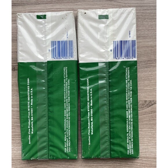 Vintage Mystic Icicles 2000 Strands in 2 packages 18" Tinsel - New - Picture 2 of 4